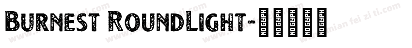 Burnest RoundLight字体转换